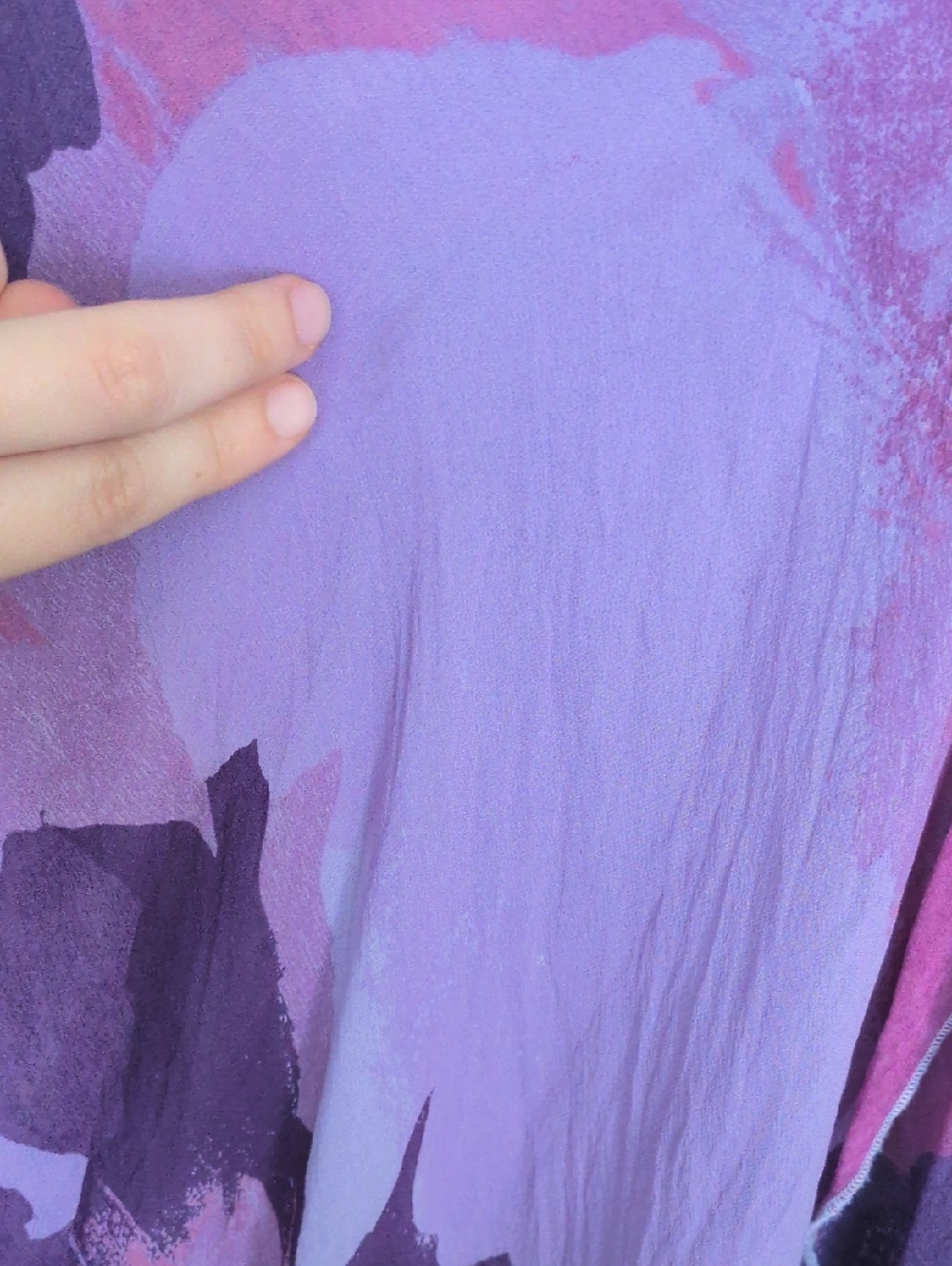 Vintage Express Purple Silk Wrap Skirt - Picture 4 of 11